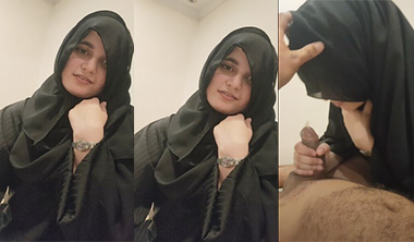Desi Indian Hijabi Innocent Girl Sucking BF Cock Hard