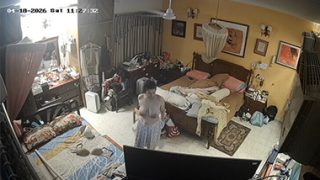 Desi Bhabhi After Bath Changing Dress CCTV Captured New